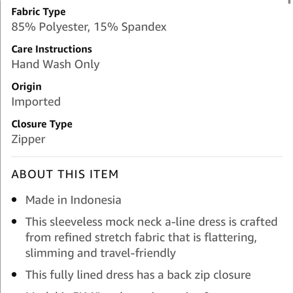 White Mock-Neck A-Line Mini Dress - Picture 4 of 14